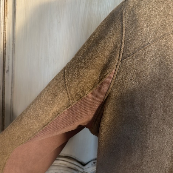 BLANKNYC Artsy Boho Minimalist Ultra Suede Cowl Cardigan Lightweight Jacket S/XL - Picture 6 of 15